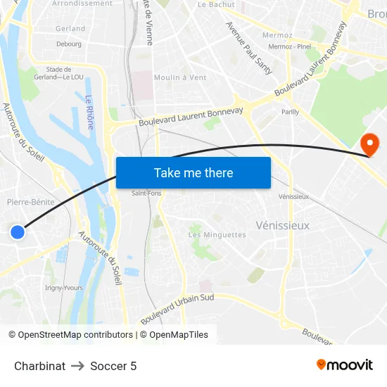 Charbinat to Soccer 5 map