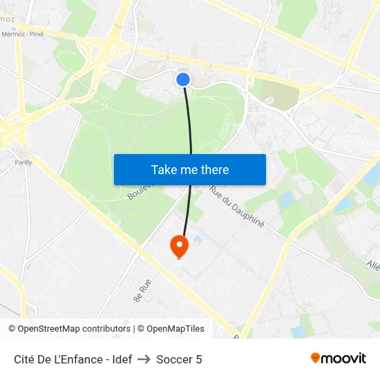 Cité De L'Enfance - Idef to Soccer 5 map