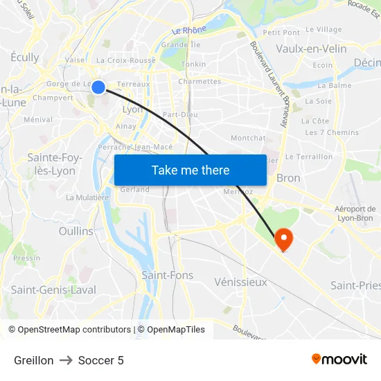 Greillon to Soccer 5 map