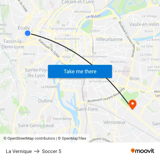 La Vernique to Soccer 5 map