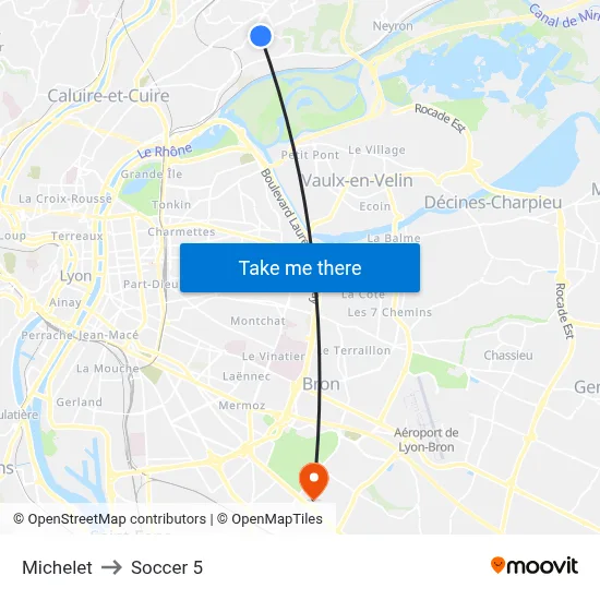 Michelet to Soccer 5 map