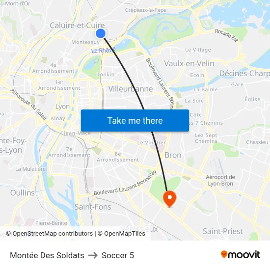 Montée Des Soldats to Soccer 5 map