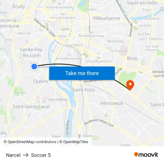 Narcel to Soccer 5 map