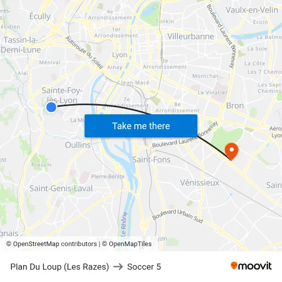 Plan Du Loup (Les Razes) to Soccer 5 map