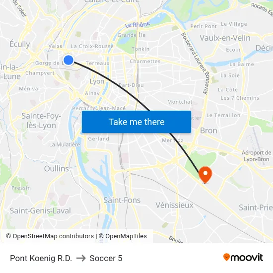 Pont Koenig R.D. to Soccer 5 map