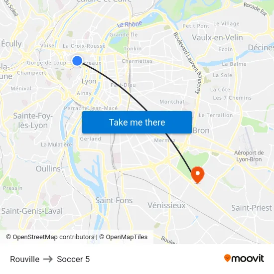 Rouville to Soccer 5 map