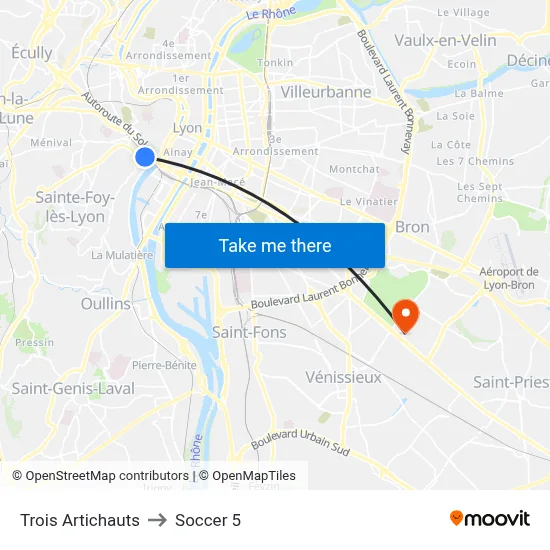Trois Artichauts to Soccer 5 map