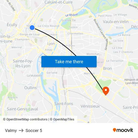 Valmy to Soccer 5 map