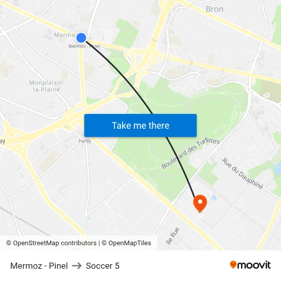 Mermoz - Pinel to Soccer 5 map