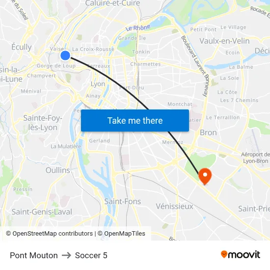 Pont Mouton to Soccer 5 map