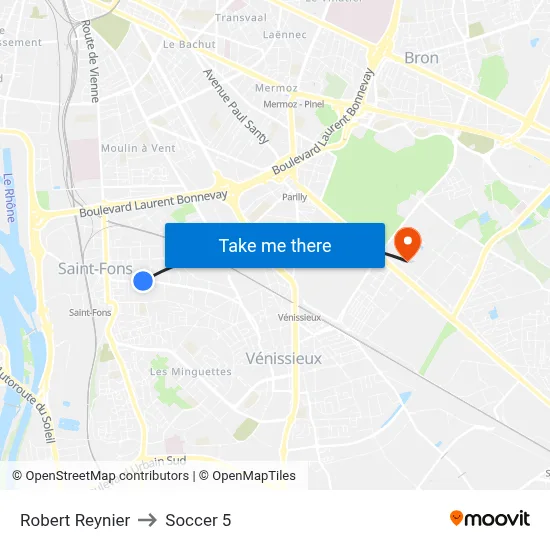 Robert Reynier to Soccer 5 map