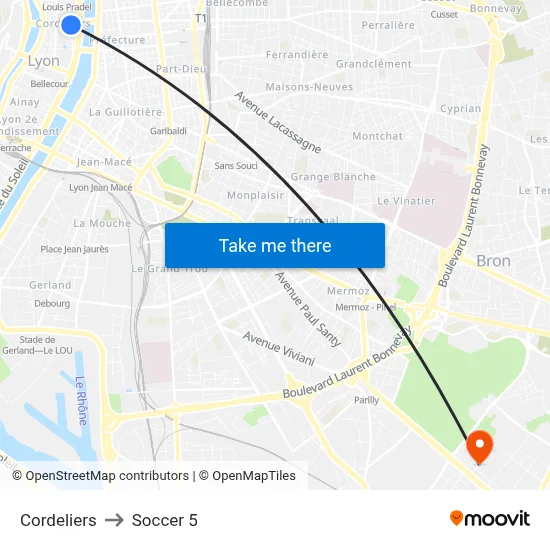 Cordeliers to Soccer 5 map