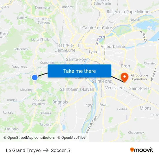 Le Grand Treyve to Soccer 5 map