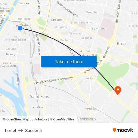 Lortet to Soccer 5 map