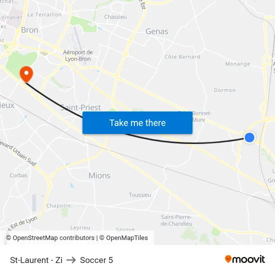 St-Laurent - Zi to Soccer 5 map
