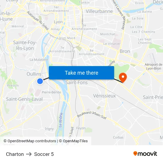 Charton to Soccer 5 map