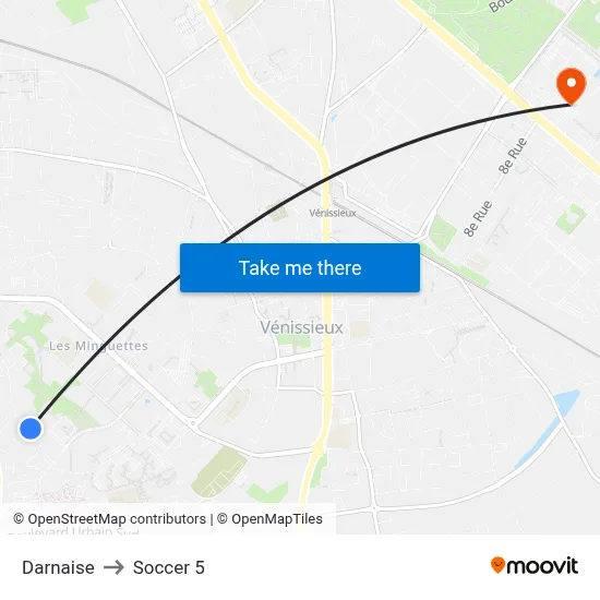 Darnaise to Soccer 5 map