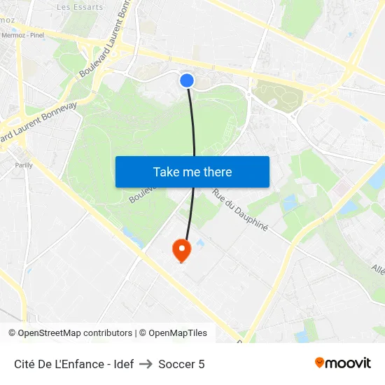 Cité De L'Enfance - Idef to Soccer 5 map