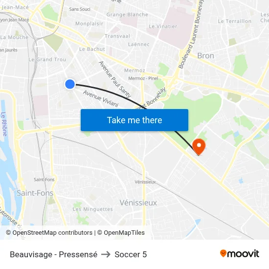 Beauvisage - Pressensé to Soccer 5 map