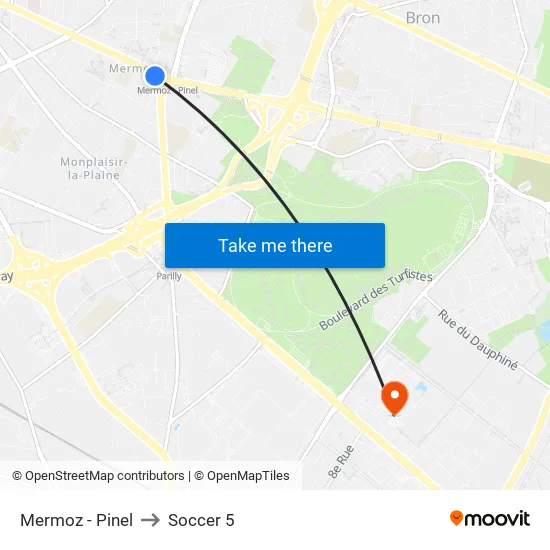 Mermoz - Pinel to Soccer 5 map