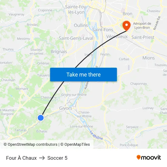 Four À Chaux to Soccer 5 map