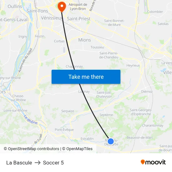 La Bascule to Soccer 5 map