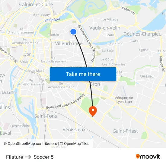 Filature to Soccer 5 map