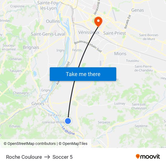 Roche Couloure to Soccer 5 map