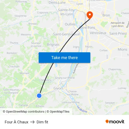 Four À Chaux to Dim fit map