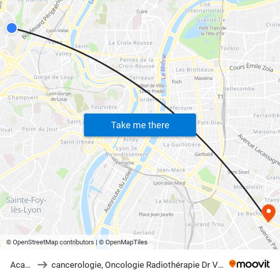 Acacias to cancerologie, Oncologie Radiothérapie Dr Vincent Mammar map