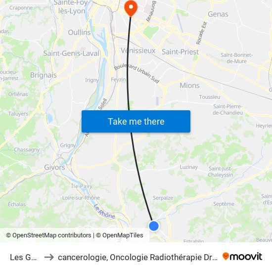 Les Genêts to cancerologie, Oncologie Radiothérapie Dr Vincent Mammar map