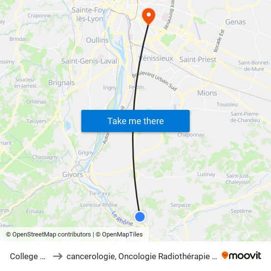 College Grange to cancerologie, Oncologie Radiothérapie Dr Vincent Mammar map