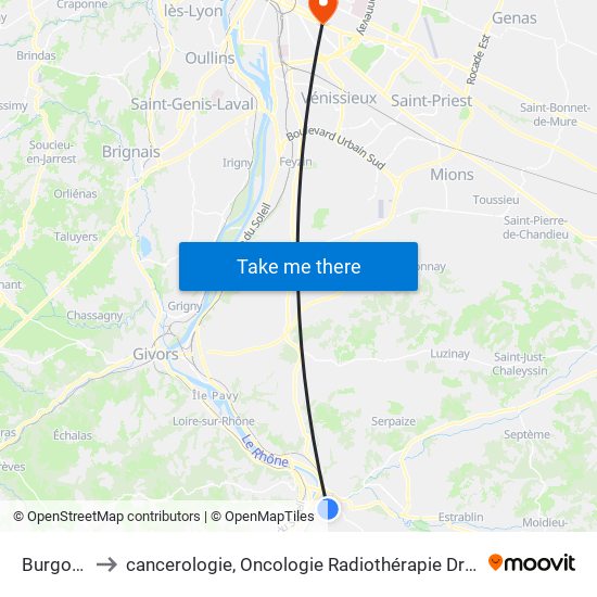 Burgondes to cancerologie, Oncologie Radiothérapie Dr Vincent Mammar map