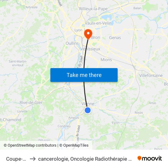 Coupe-Jarret to cancerologie, Oncologie Radiothérapie Dr Vincent Mammar map