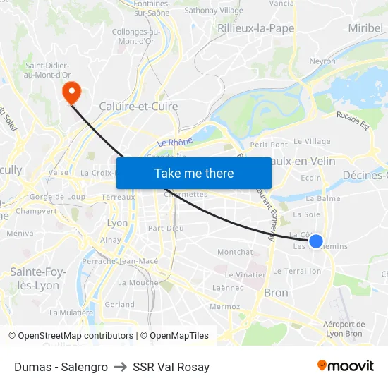 Dumas - Salengro to SSR Val Rosay map