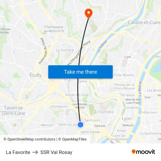 La Favorite to SSR Val Rosay map