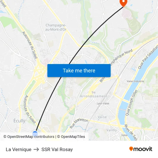 La Vernique to SSR Val Rosay map