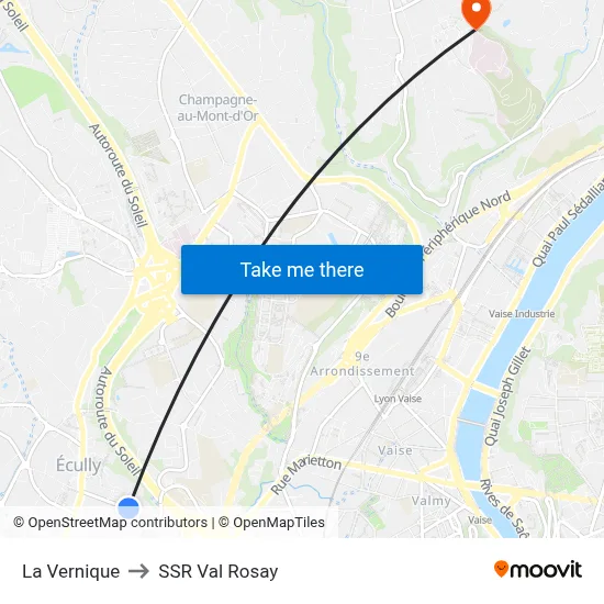 La Vernique to SSR Val Rosay map