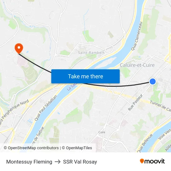 Montessuy Fleming to SSR Val Rosay map