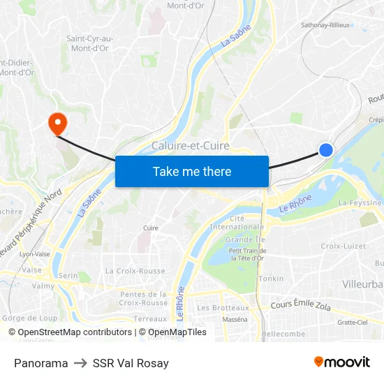 Panorama to SSR Val Rosay map
