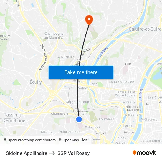 Sidoine Apollinaire to SSR Val Rosay map