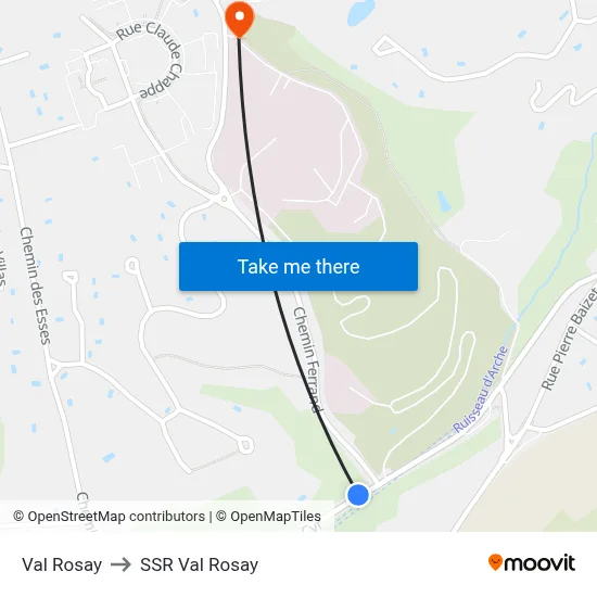 Val Rosay to SSR Val Rosay map
