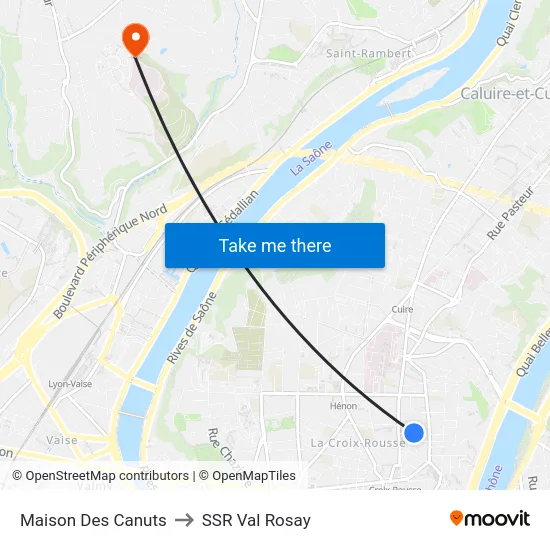 Maison Des Canuts to SSR Val Rosay map