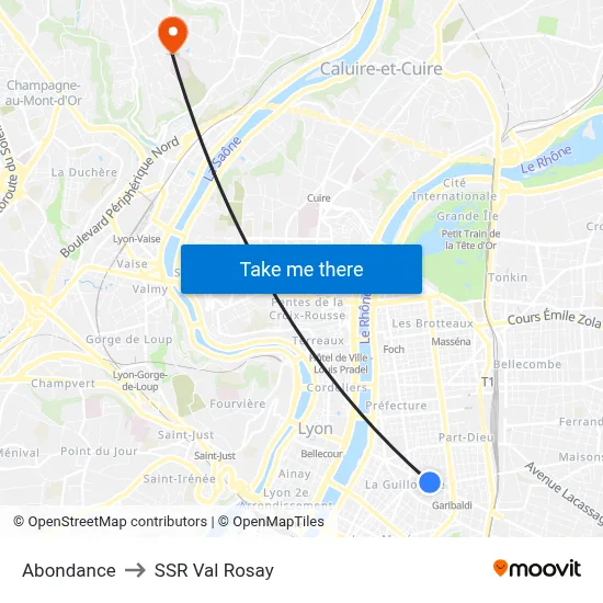 Abondance to SSR Val Rosay map
