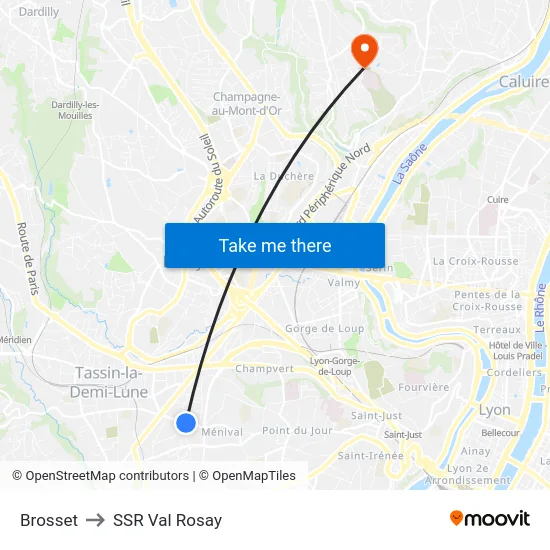 Brosset to SSR Val Rosay map