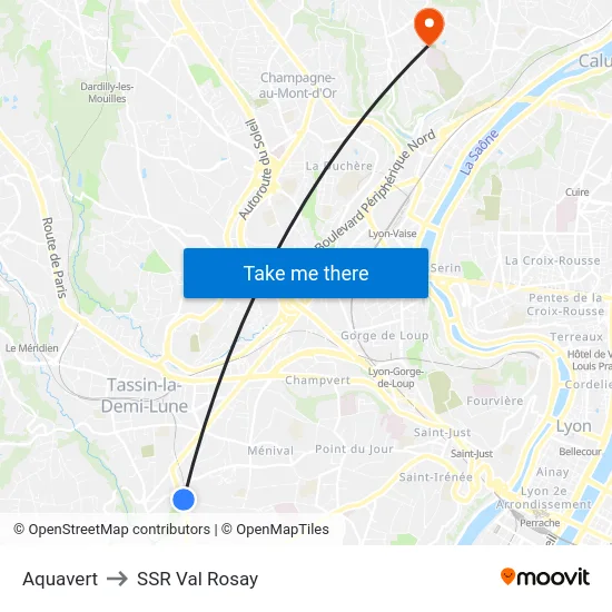 Aquavert to SSR Val Rosay map