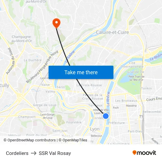 Cordeliers to SSR Val Rosay map