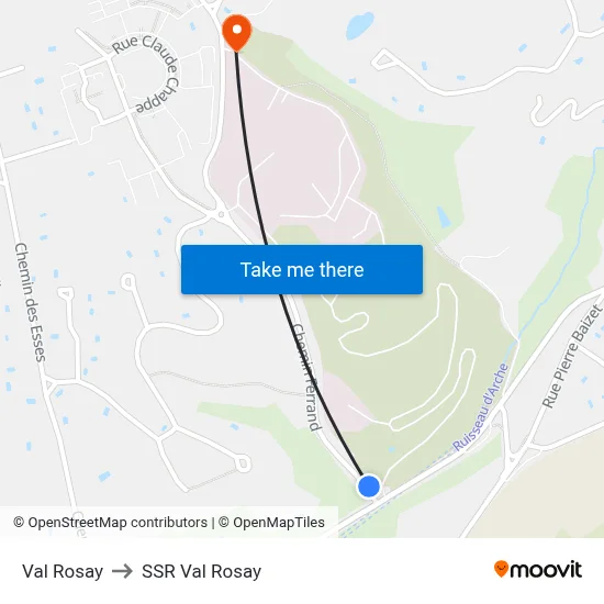 Val Rosay to SSR Val Rosay map