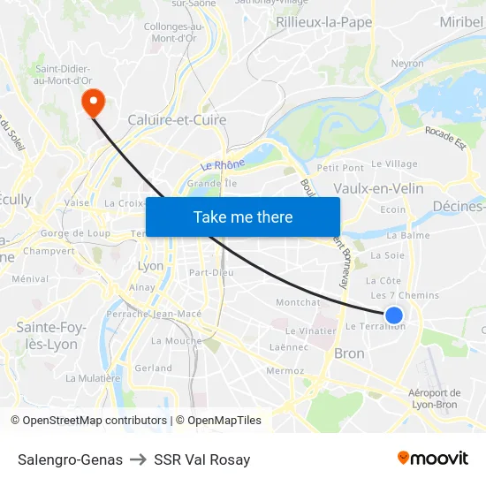 Salengro-Genas to SSR Val Rosay map