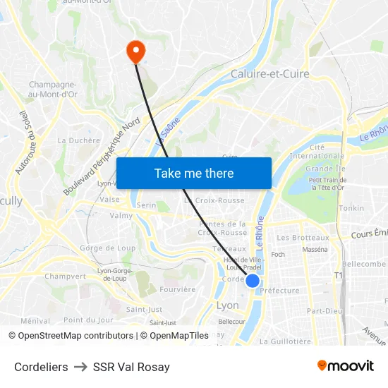 Cordeliers to SSR Val Rosay map